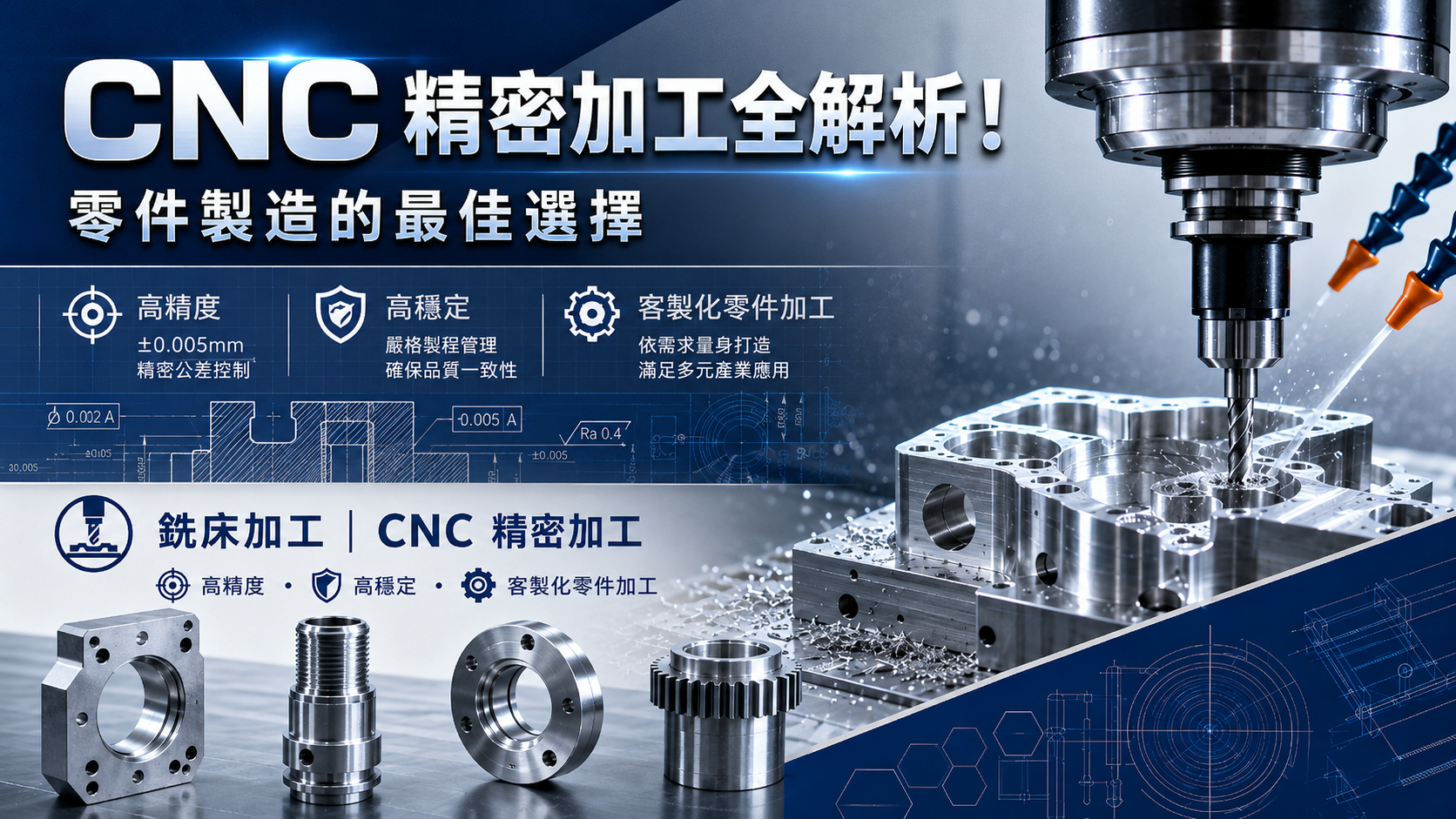CNC 精密加工全解析!零件製造的最佳選擇